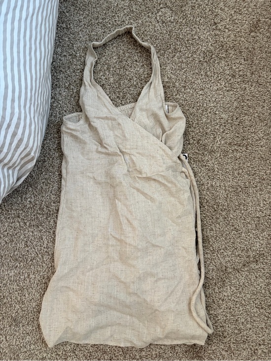 ASOS Dresses & Skirts - ASOS Beige Halter Mini Dress